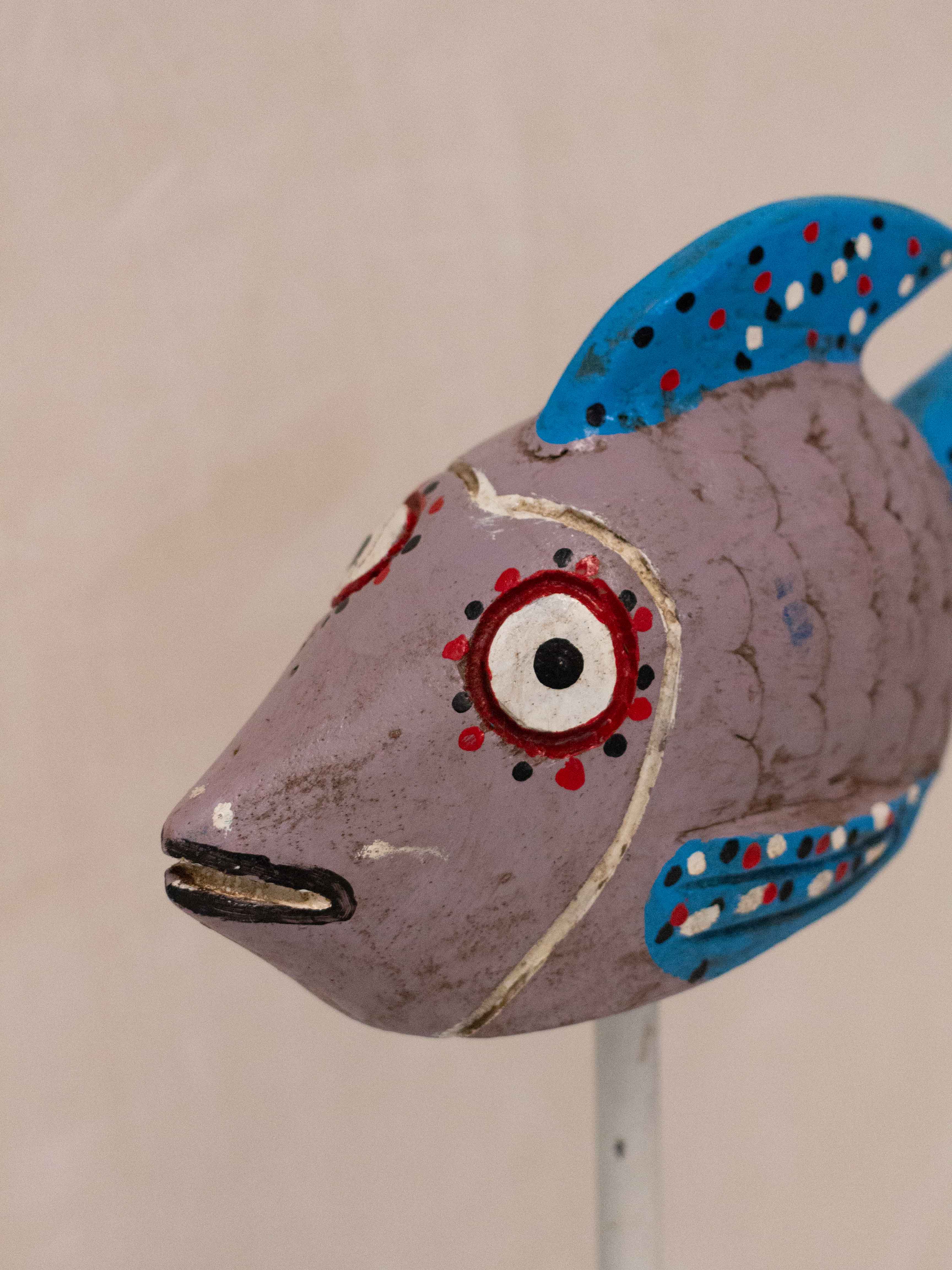 Wooden Bozo fish